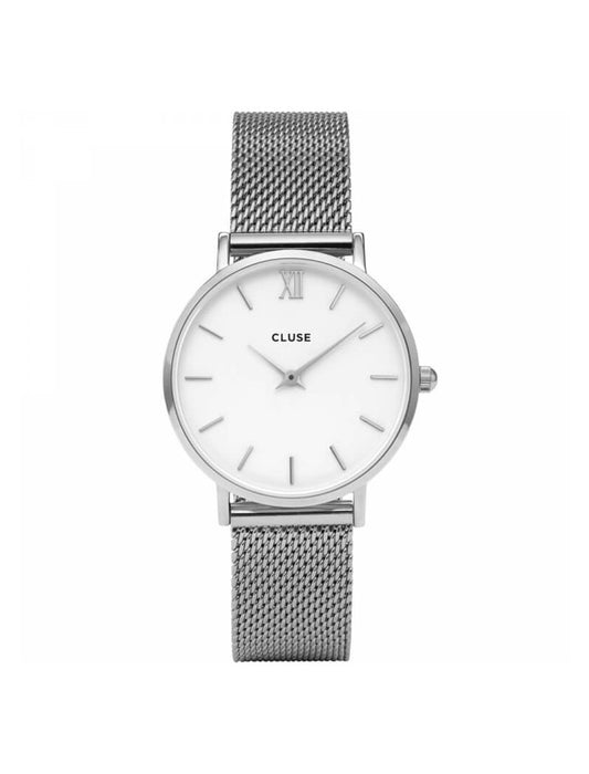Cluse - Minuit Mesh, Argent, Blanc/Argent