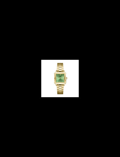 Cluse - Montre Gracieuse Petite Acier, Vert Clair, Couleur Or