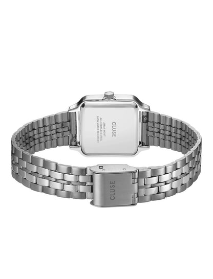 Montre Gracieuse Petite Acier, Blanc, Couleur Argent