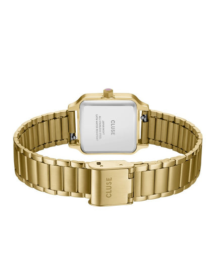 Montre Gracieuse Petite Acier, Rose Mauve, Couleur Or