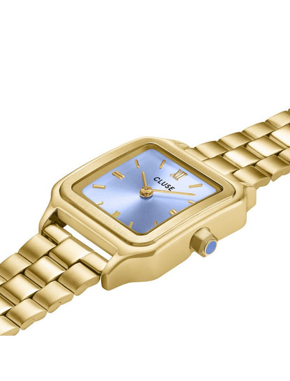 Montre Gracieuse Petite Acier, Rose Mauve, Couleur Or