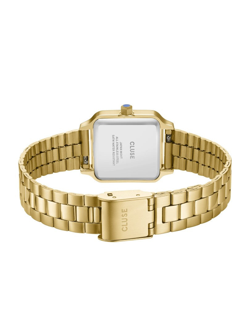 Montre Gracieuse Petite Acier, Rose Mauve, Couleur Or