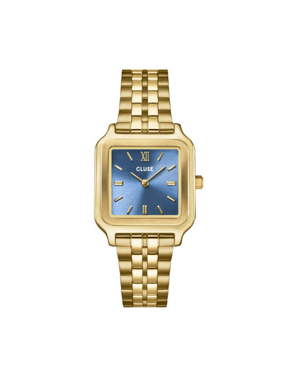 Montre Gracieuse Acier, Bleu Kyanite, Couleur Or