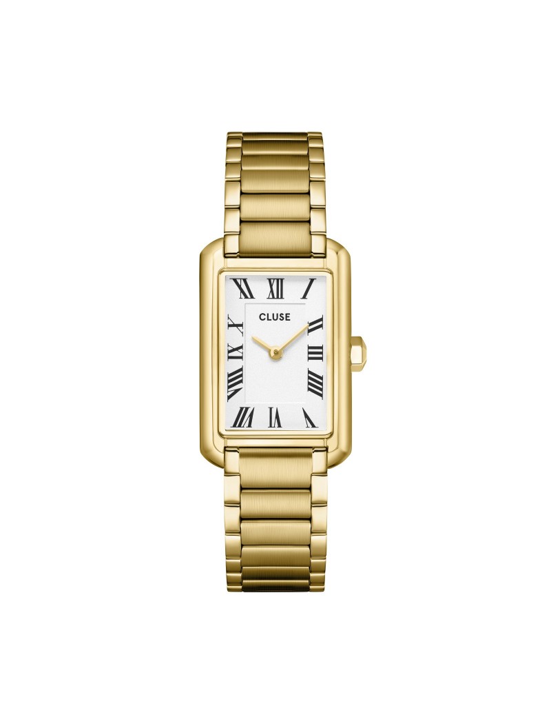 Montre Belissena en acier, blanc, couleur or