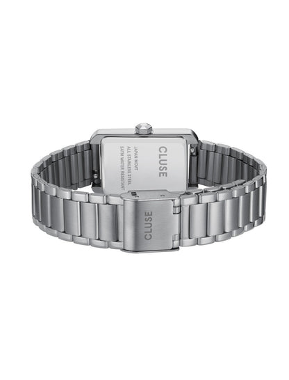 Montre Belissena en acier, blanc, couleur argent