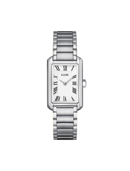 Montre Belissena en acier, blanc, couleur argent