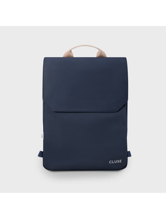 Sac à dos Le Réversible, Bleu Foncé Caramel, Couleur Argent