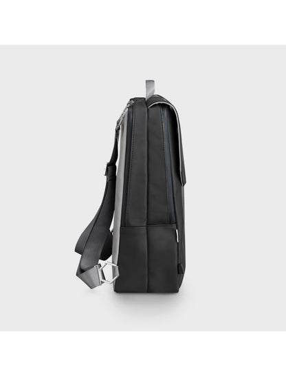 Sac à dos Le Réversible, Noir Gris, Couleur Argent