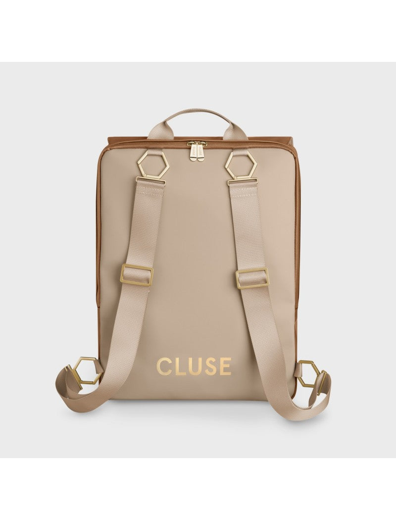 Sac à dos Le Réversible, Beige Camel, Couleur Or