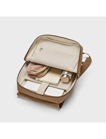 Sac à dos Nuitée, Camel, Couleur Or