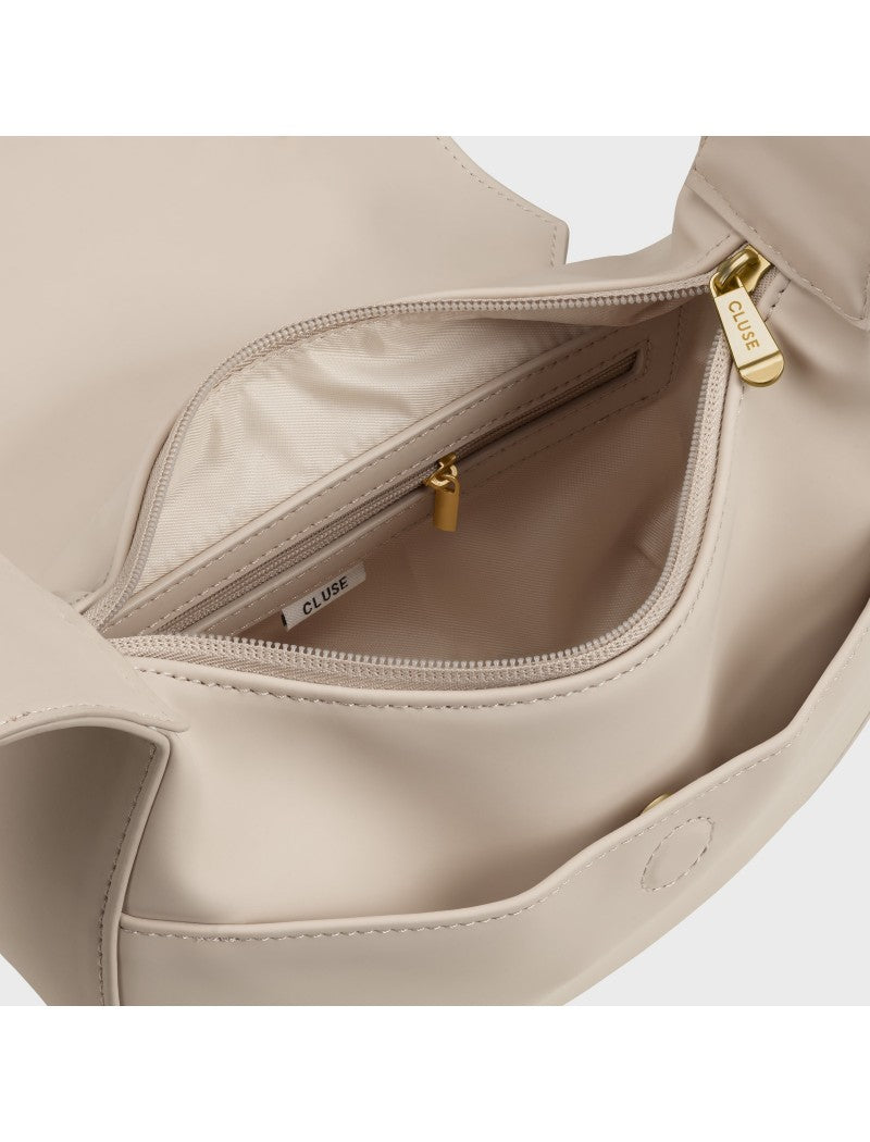 Sacroisé Petite Bandoulière, Beige, Couleur Or