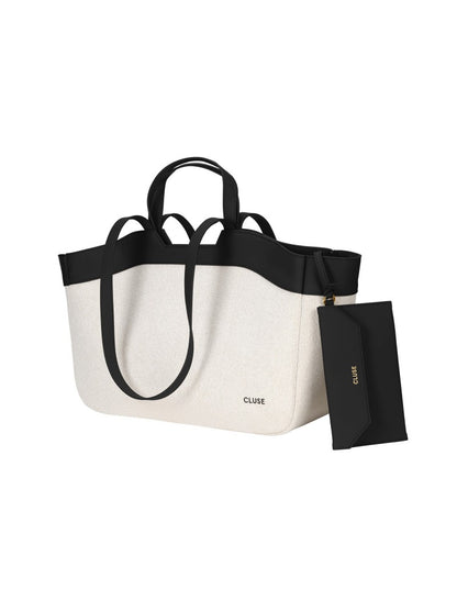 Sac fourre-tout Cluse, beige, couleur noire