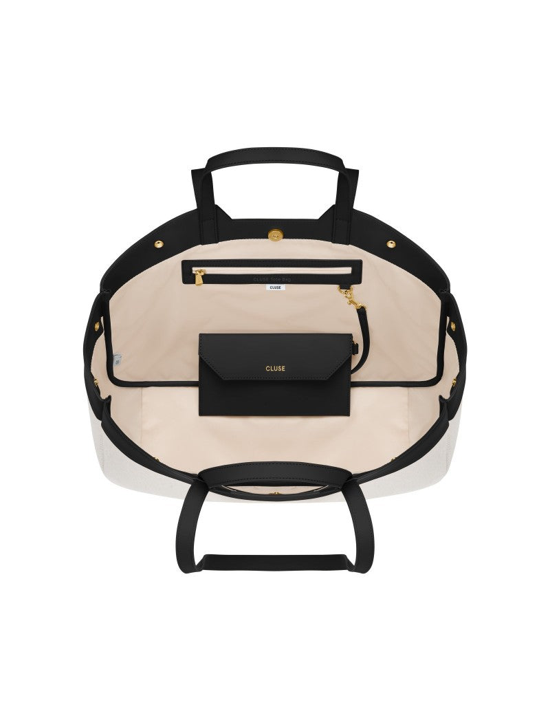 Sac fourre-tout Cluse, beige, couleur noire