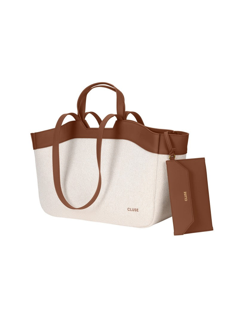 Sac fourre-tout Cluse, beige, couleur marron