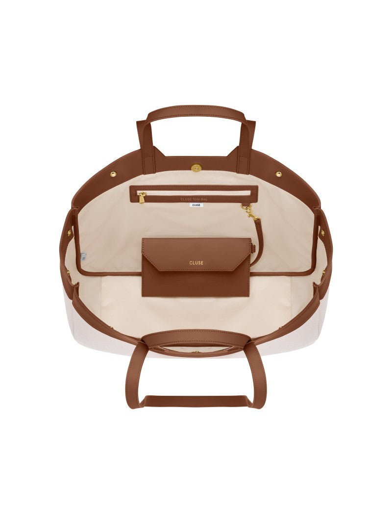 Sac fourre-tout Cluse, beige, couleur marron
