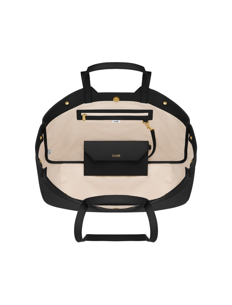 Sac fourre-tout Cluse, couleur noire complète
