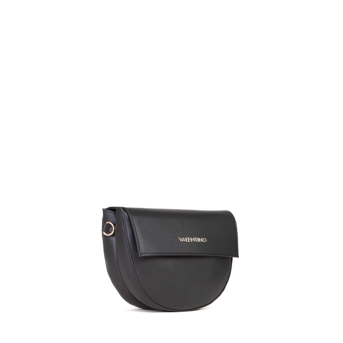 Sac bandoulière femme cuir synthétique noir demi-lune