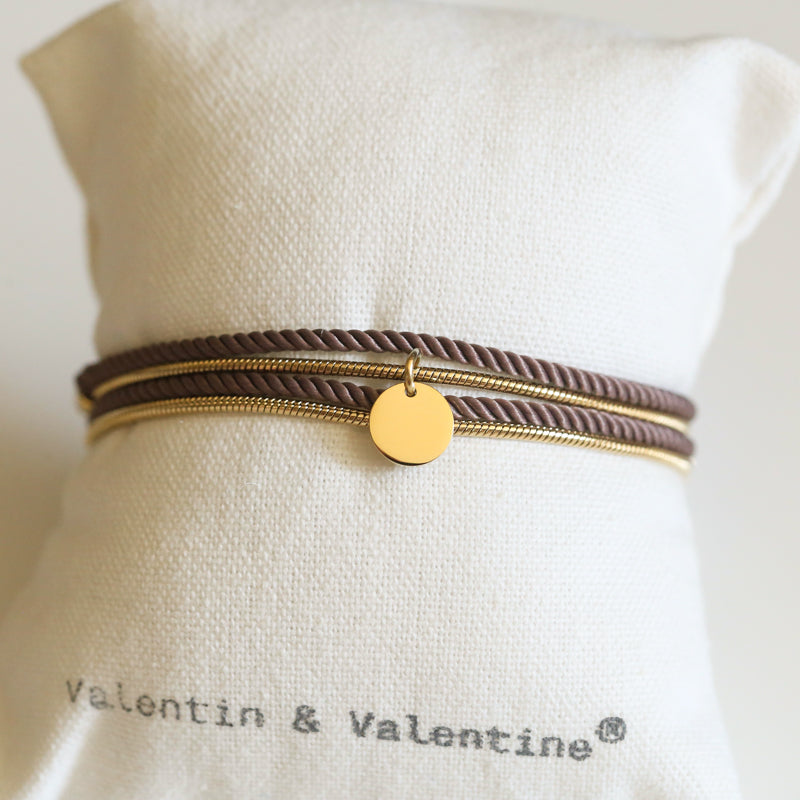 BRACELET FEMME   MARRON GLACE