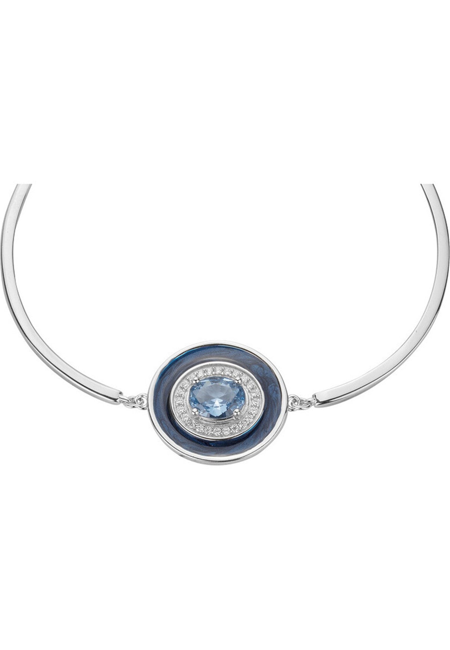 BRACELET ARGENT - ZIRCONIA  - TOPAZE SYNTHETIQUE
