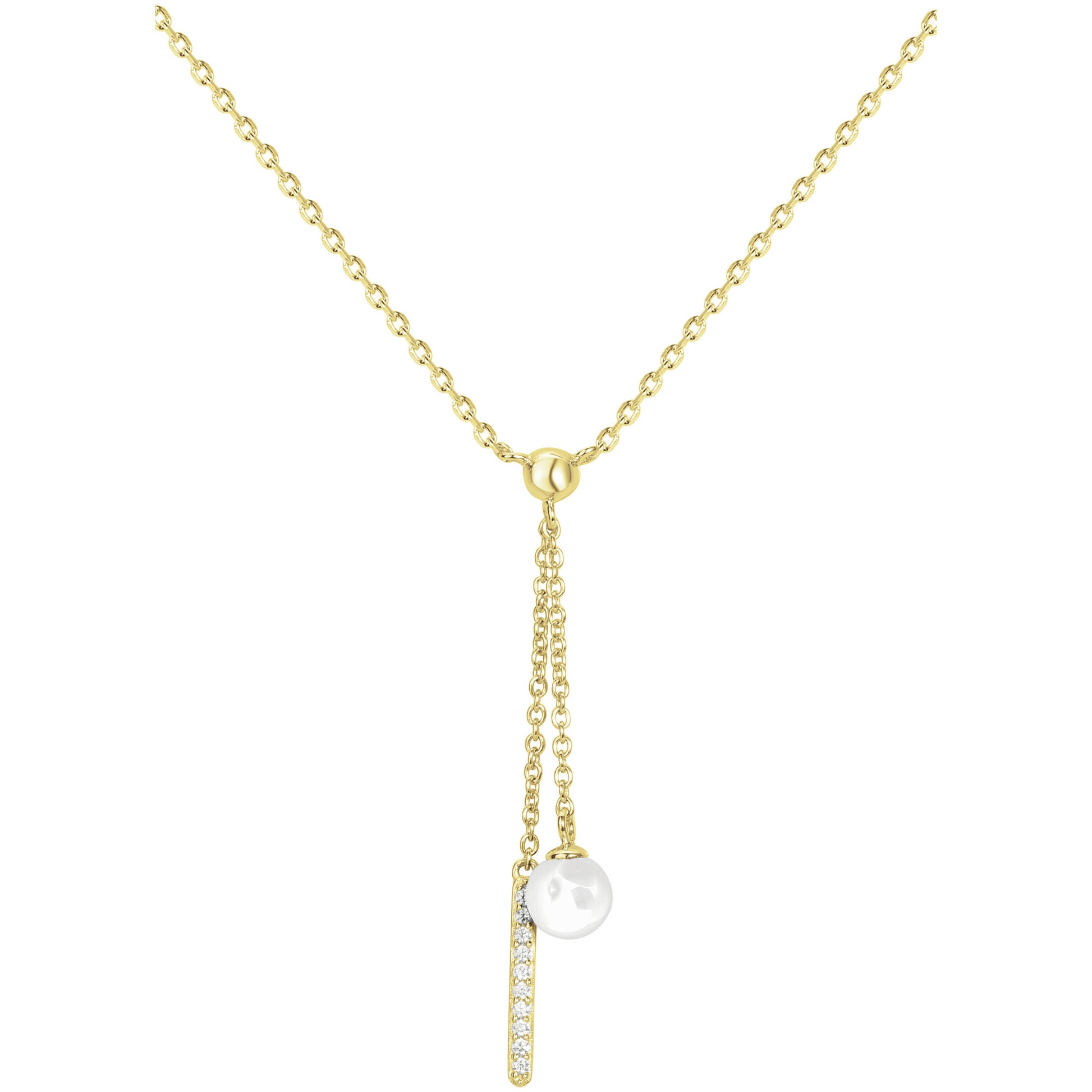 COLLIER PLAQUE - CERAMQIUE BLANCHE - ZIRCONIA