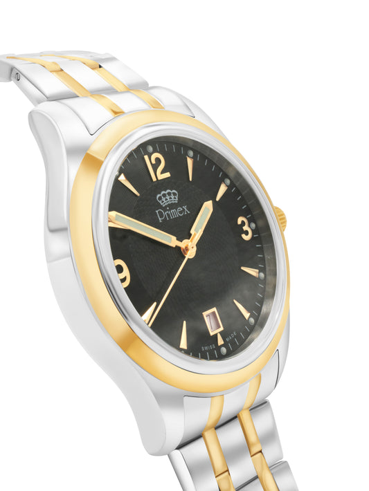 Montre homme militaire Swiss Made boîtier argent