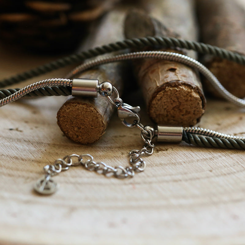 BRACELET HOMME   OLIVE