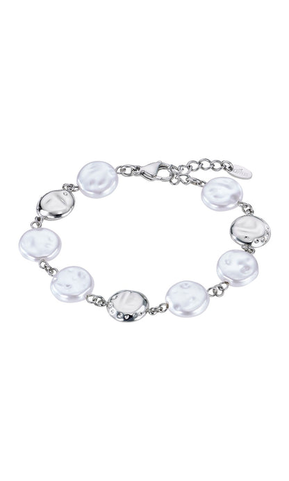 Bracelet femme. Conçu en acier inoxydable 316l durable de haute qualité. L'association de l'acier et d’autres matériaux donne naissance à cette collection des bijoux au style urbain et audacieux.