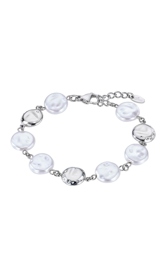 Bracelet femme. Conçu en acier inoxydable 316l durable de haute qualité. L'association de l'acier et d’autres matériaux donne naissance à cette collection des bijoux au style urbain et audacieux.