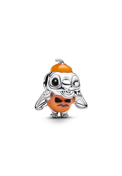Charm argent 925 Stitch citrouille Halloween Disney