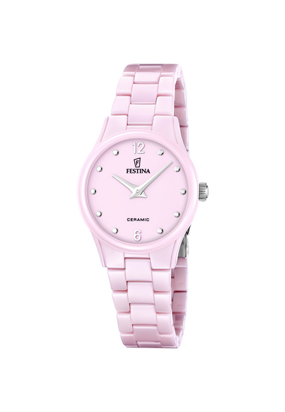 MONTRE FEMME CERAMIQUE, ROSE