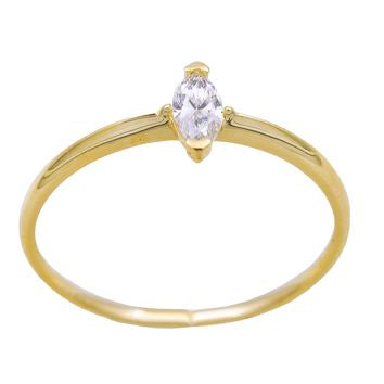 BAGUE OR 9 CARATS - DIAMANT 0.210 CT