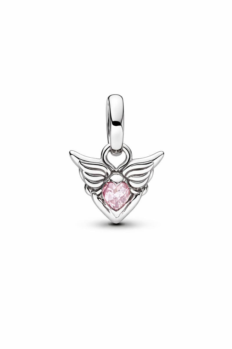 Mini pendentif cœur ailé