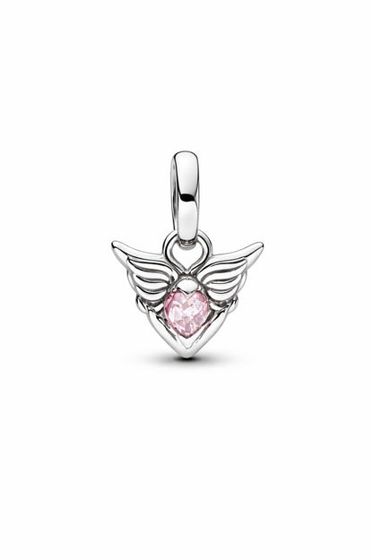 Mini pendentif cœur ailé