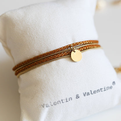 BRACELET FEMME PAILLETE   CAMEL