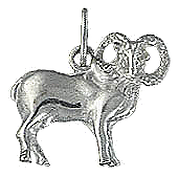 Pendentif argent rhodié signe du zodiaque Bélier