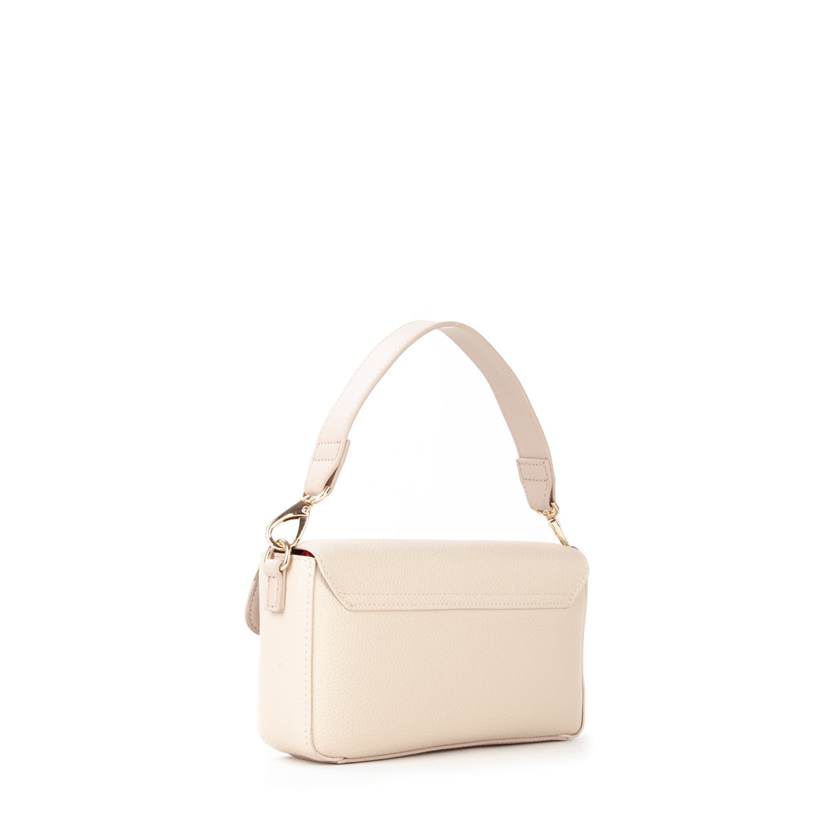 Sac à main femme écru texturé bandoulière dorée