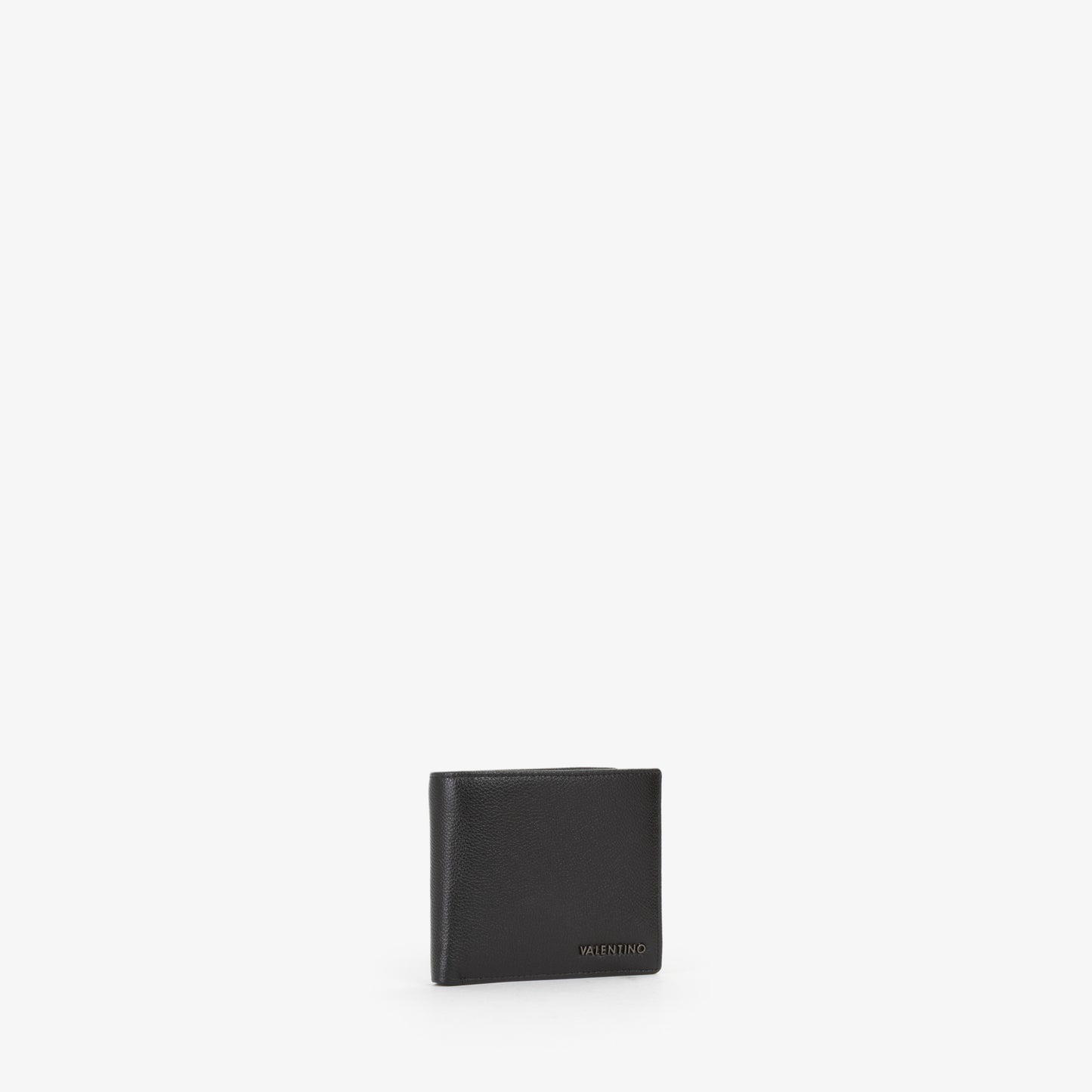 Portefeuille homme cuir grainé noir bi-fold élégant