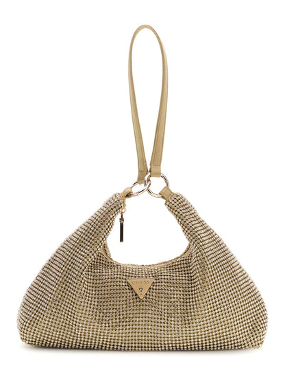 SAC À POIGNETTE ET BANDOULIÈRE À BIJOUX