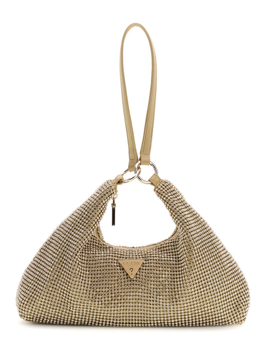SAC À POIGNETTE ET BANDOULIÈRE À BIJOUX