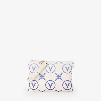 SAC ÉCRU/BLEU SAMBA RÉIMPRIMÉ