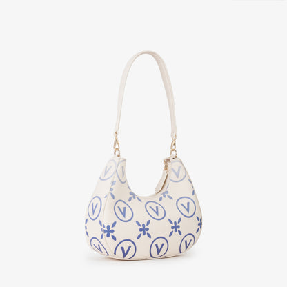 SAC ÉCRU/BLEU SAMBA RÉIMPRIMÉ