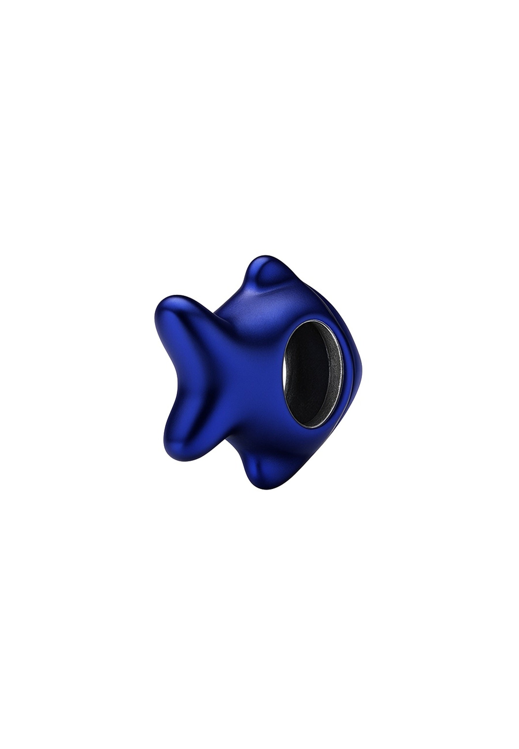 Charm poisson bleu laqué finition satin bijou bracelet