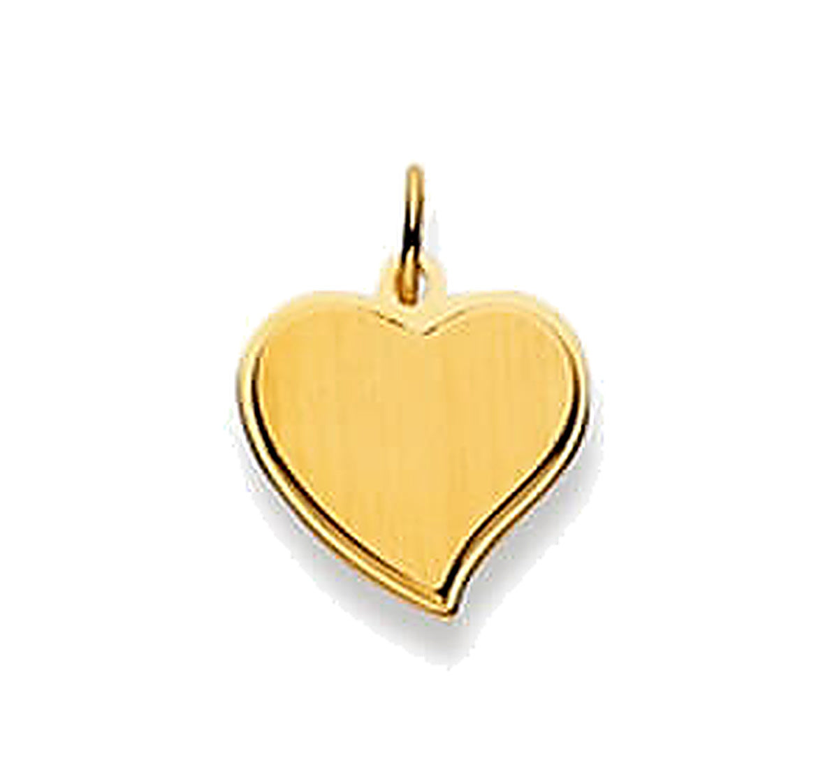 Pendentif cœur femme or jaune 18 carats