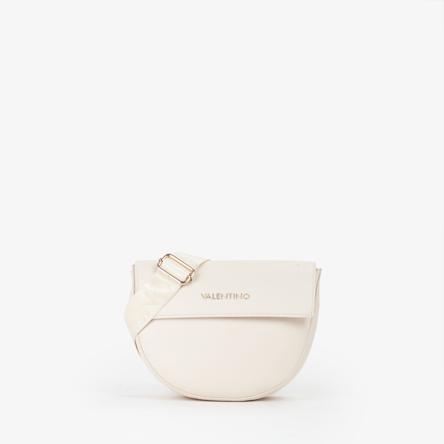 Sac bandoulière femme écru demi-lune flap Valentino
