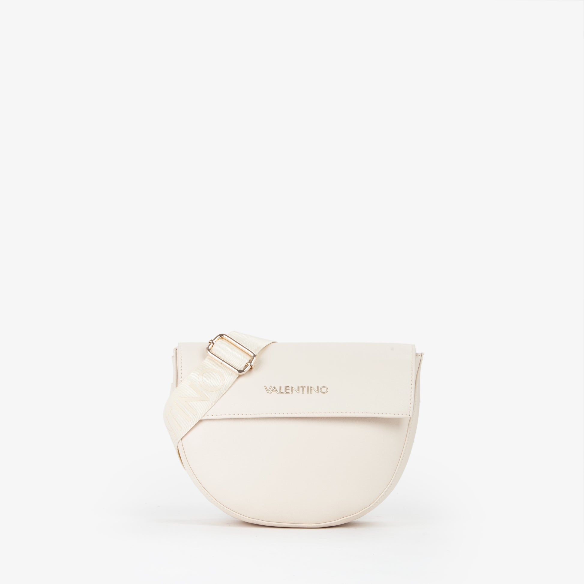 Sac bandoulière femme écru demi-lune flap Valentino