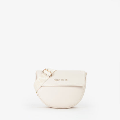 Sac bandoulière femme écru demi-lune flap Valentino