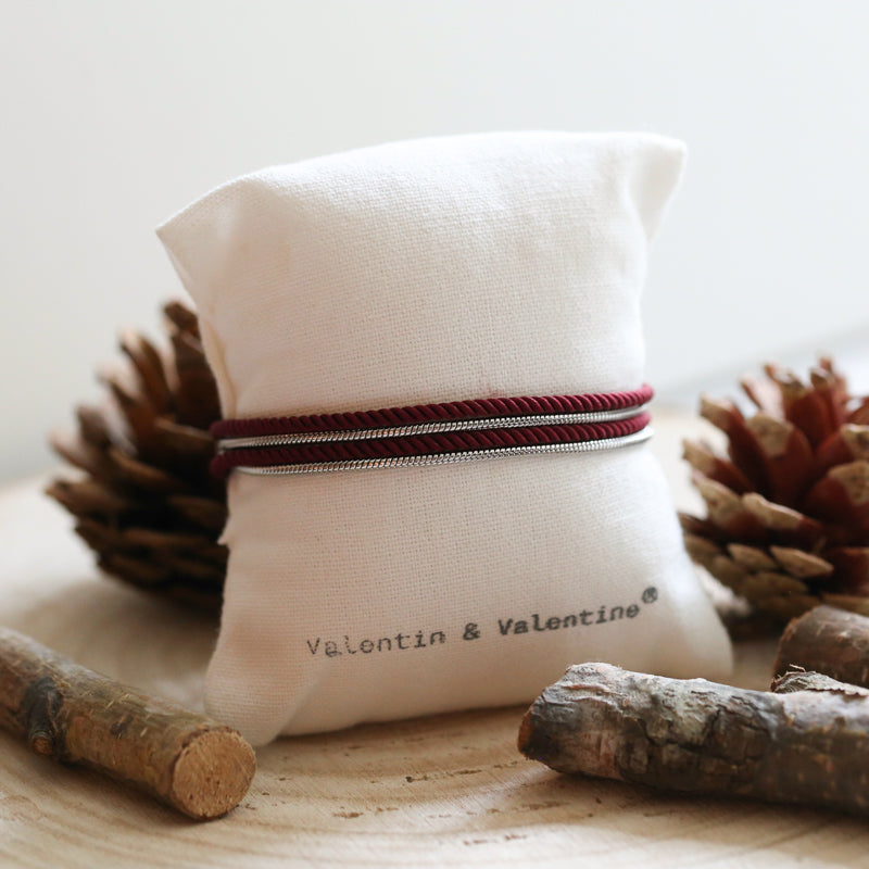 BRACELET HOMME   BORDEAUX