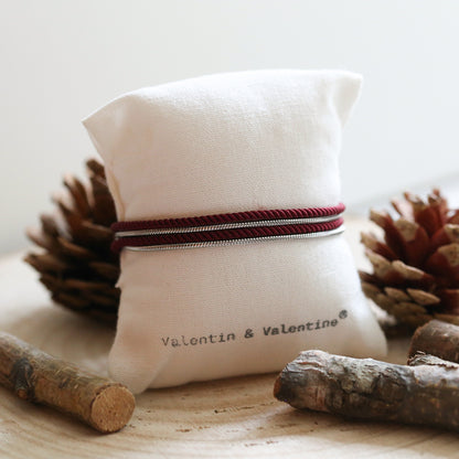 BRACELET HOMME   BORDEAUX