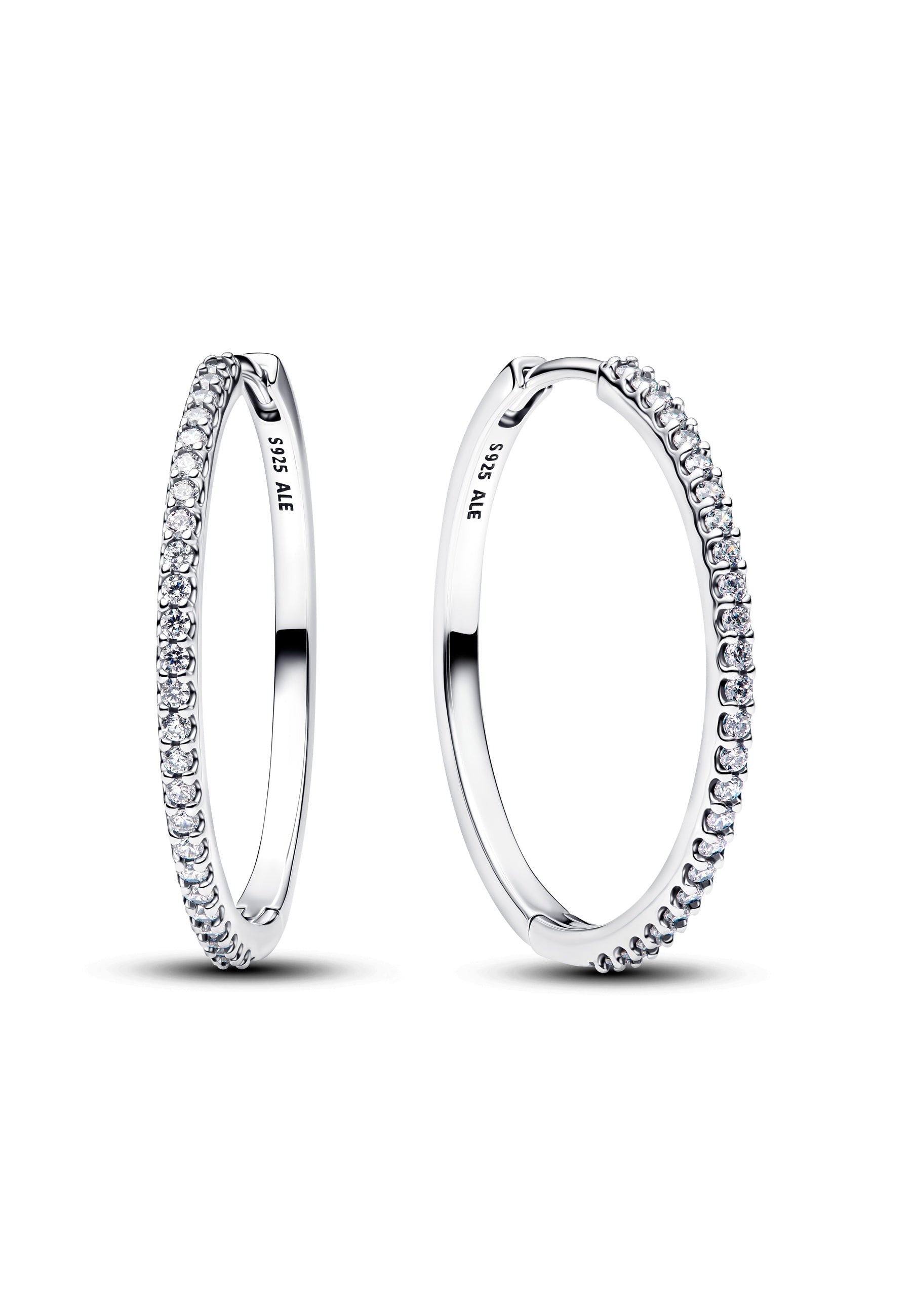 Boucles d'oreilles créoles scintillantes