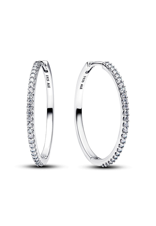 Boucles d'oreilles créoles scintillantes